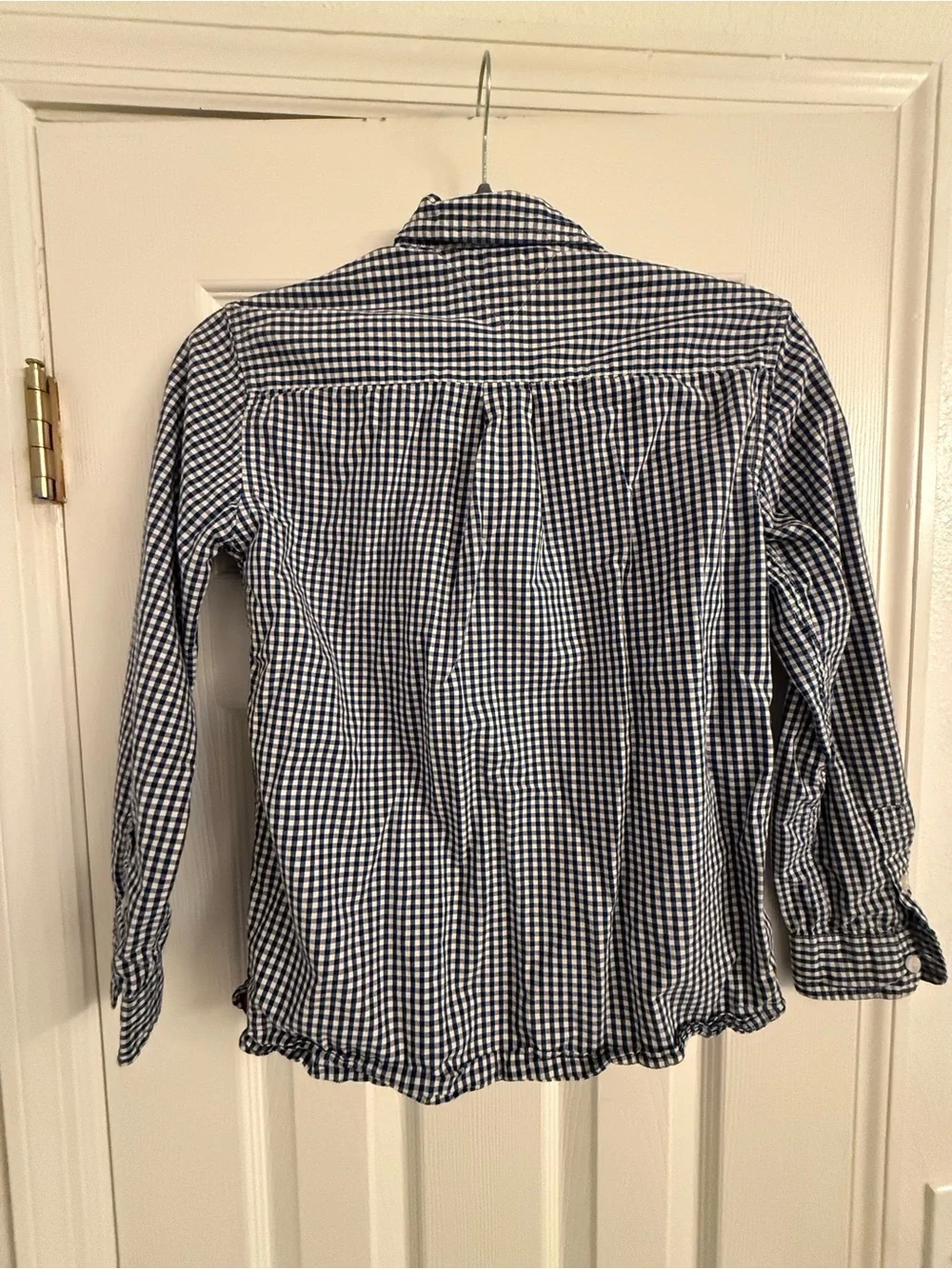 Tommy Hilfiger Navy and White Gingham Button-Down Shirt